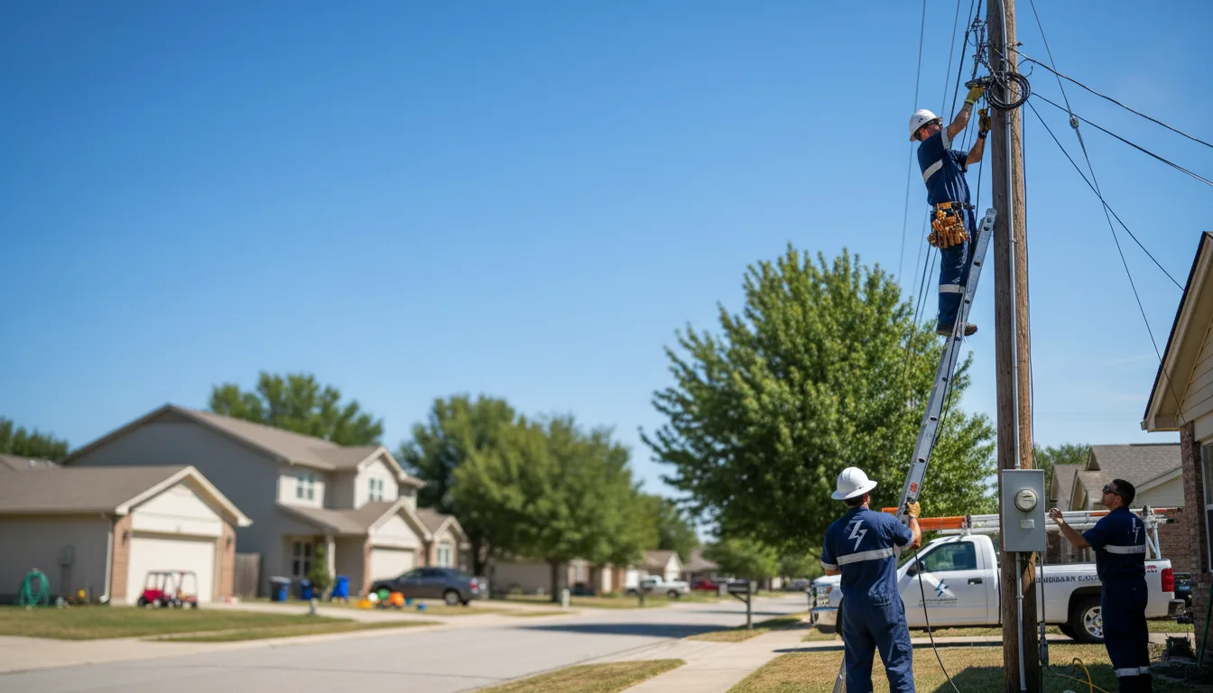 Residential electrician providing installation services in Curtis, WA